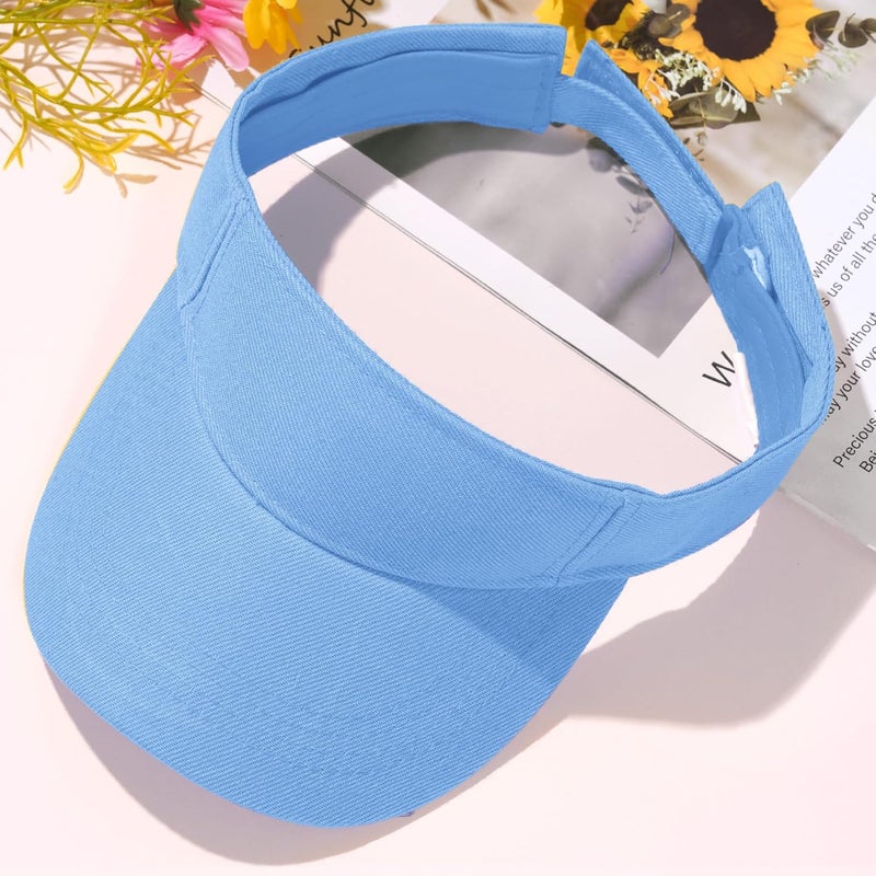 Marrywindix 1 Piece of Sport Wear Athletic Visor Sun Sports Visor Hat Visor Adjustable Cap for Women and Men (One Size) - Image 5